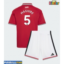 Manchester United Harry Maguire #5 Heimtrikotsatz Kinder 2026-27 Kurzarm (+ Kurze Hosen)